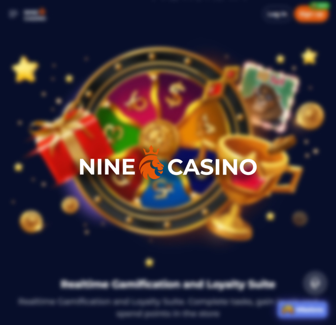 Schermata di Nine Casino su Desktop