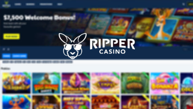 Ripper Casino mobile app showcasing free spins interface