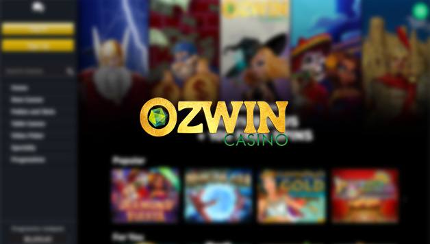 Screenshot of Ozwin Casino interface highlighting free spins offers